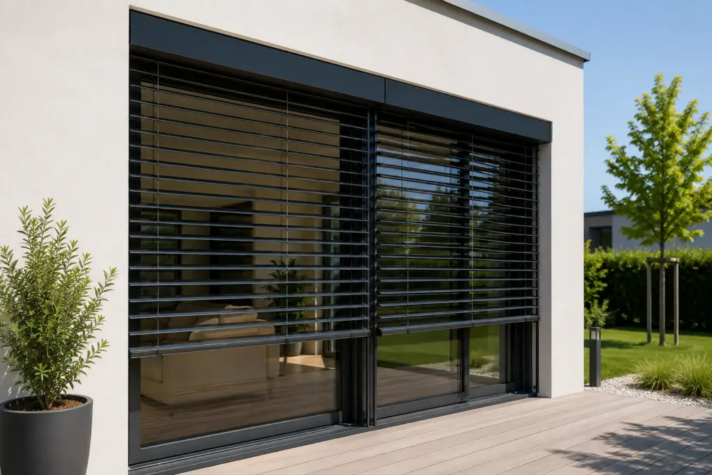 Modern terrace with clean lines